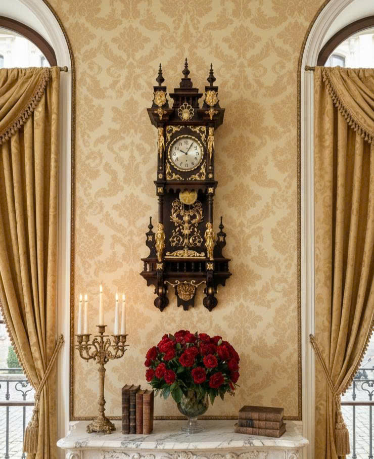 Cực Phẩm Treo Tường Đồng Hồ&nbsp;VEDETTE - CỔ ĐIỂN PHÁP&nbsp;[DH0002]